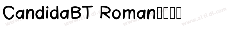 CandidaBT Roman字体转换